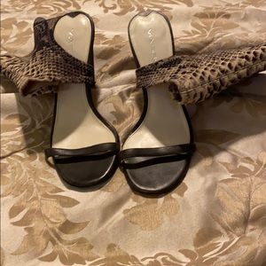 Via Spiga Heels. Dark Brown. Size 6M